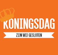 Gesloten 27 april Koningsdag